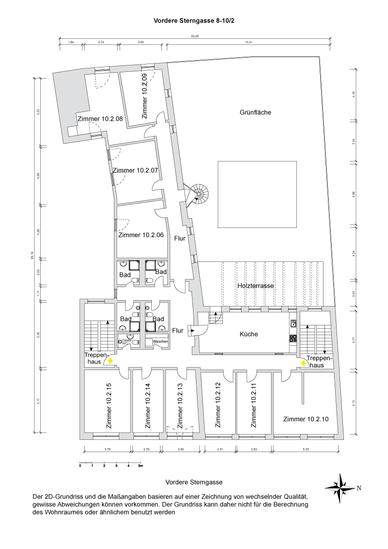 Grundriss der Stern WG 2